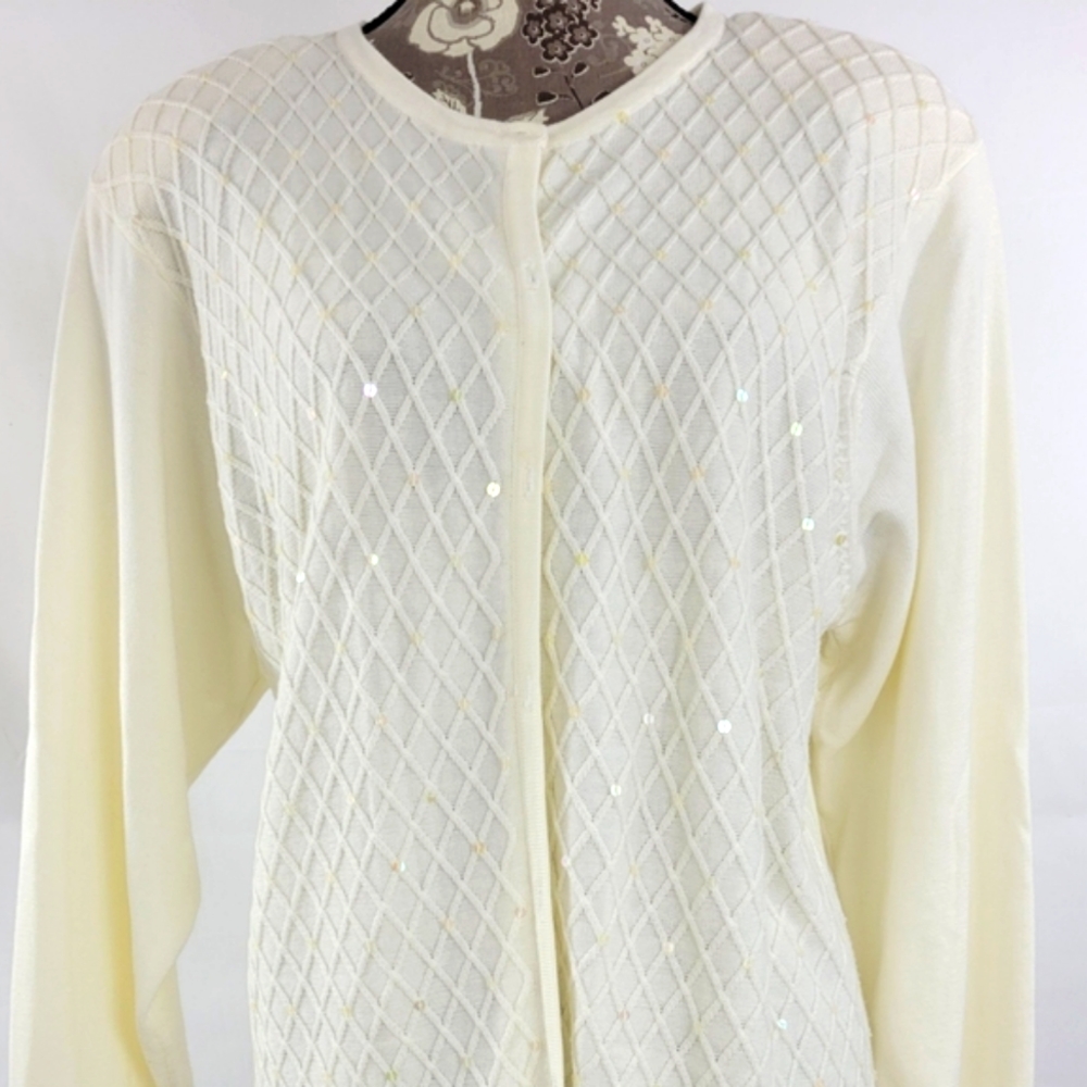 DRESS BARN SEQUIN CARDIGAN